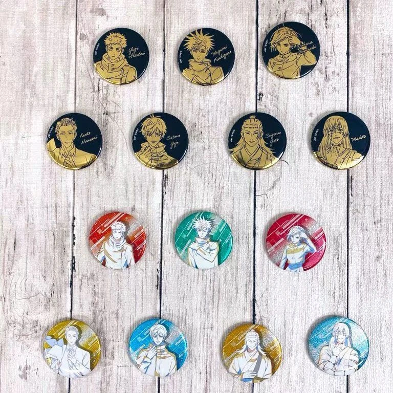 日谷 咒术回战 plaza限定 黑金风/线条吧唧徽章