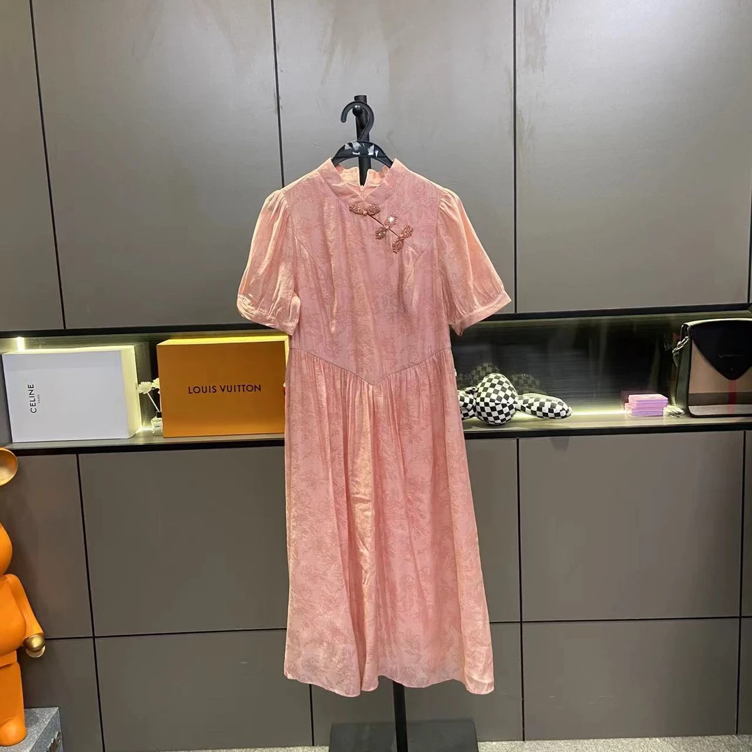 【琴宝精选】女装 南油夏季设计新款连衣裙(裙长108CM)LB-1061