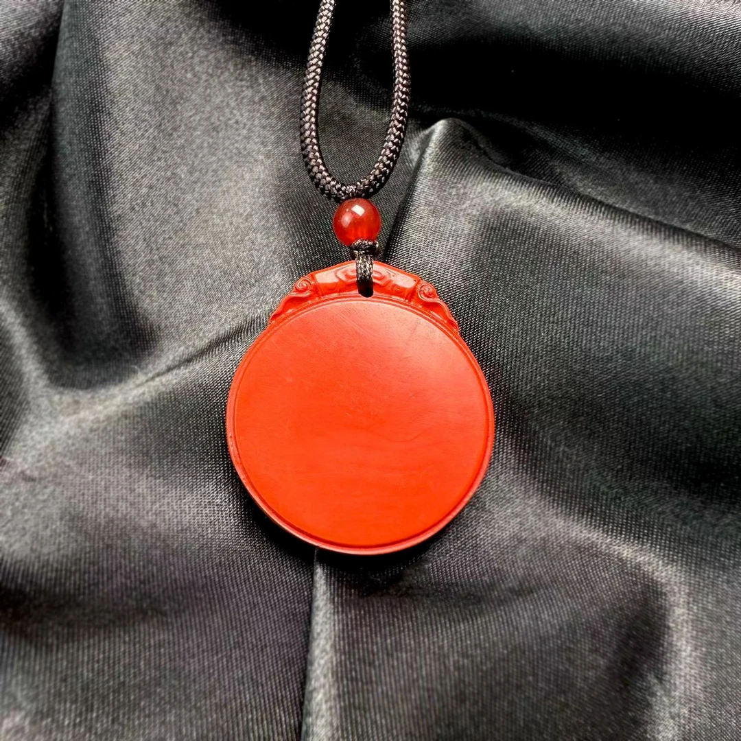 含辰砂工艺品【大象专属】原矿火红朱砂福贝吊坠(配绳) Y1719DX
