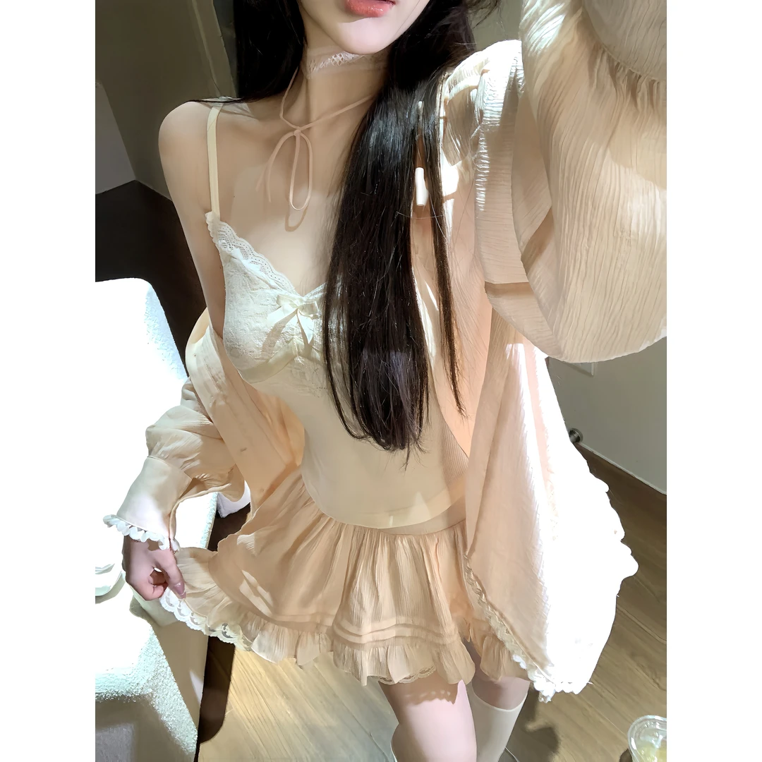 瑞茜·威瑟斯 心事日记 秋季甜美温柔小众半身裙长袖衬衫R6395-1H