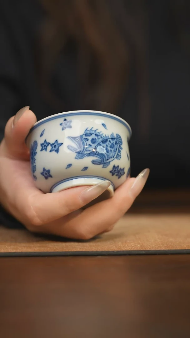 【闪购商品】杯柴窑青花破价福利