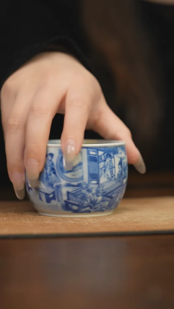 【闪购商品】杯柴窑青花破价福利