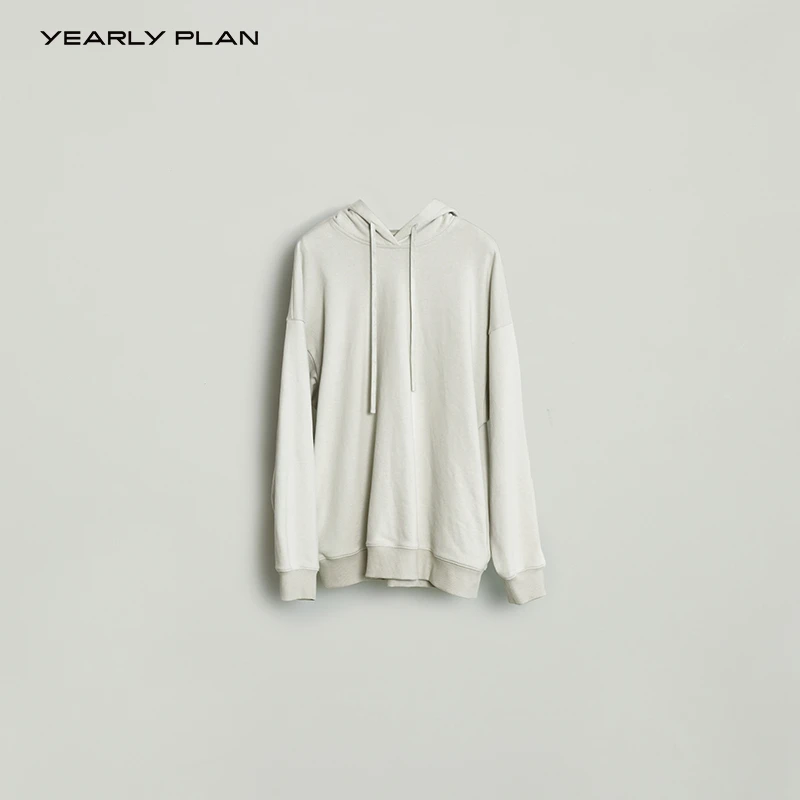 YEARLY PLAN 时尚休闲百搭连帽宽松针织卫衣女 0247