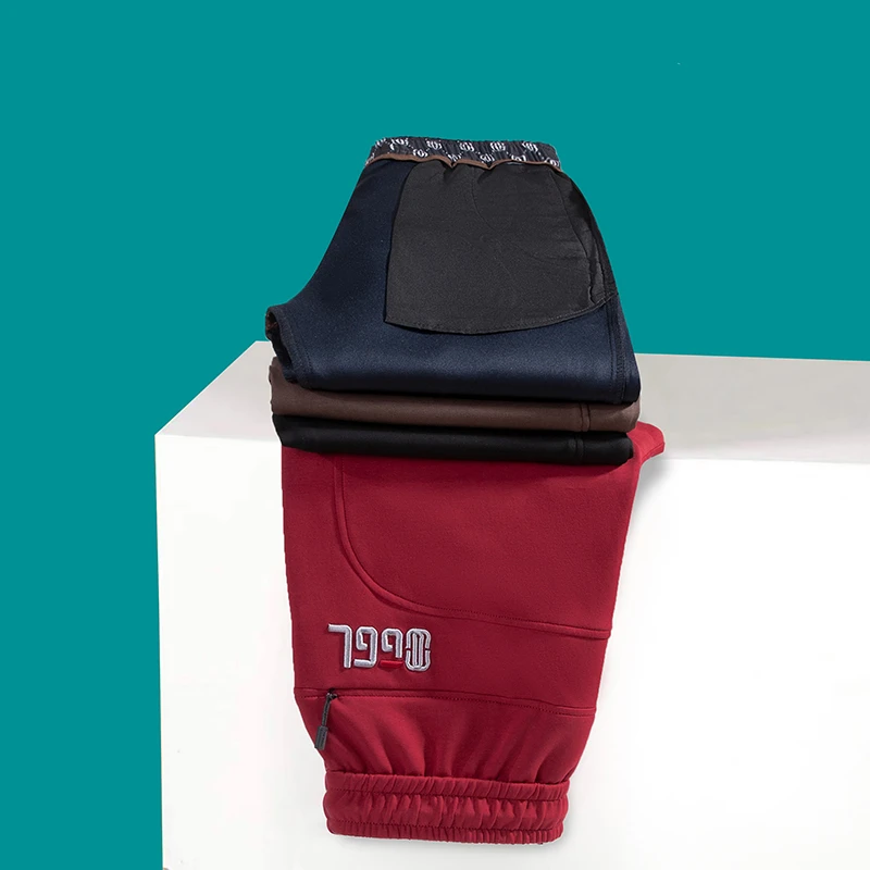 GUGEQI春秋季高弹弯刀裁剪高弹休闲裤-8723