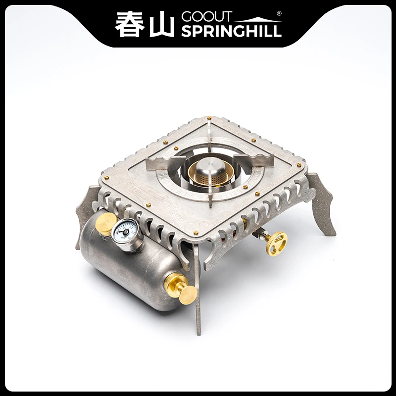 春山雅典娜复古油炉户外露营便携一体式煤油炉头野营自驾炉具家用