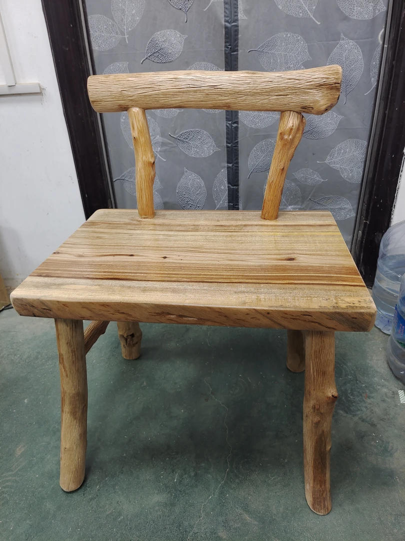 香樟木主人椅、休闲凳、民宿茶室禅空间侘寂风创意摆件