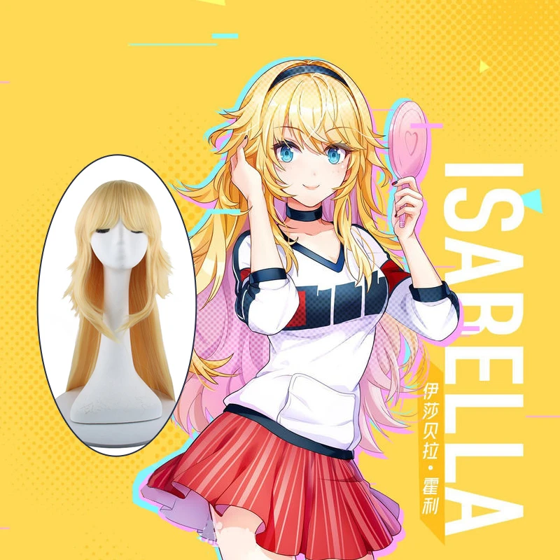 战斗吧歌姬伊莎贝拉霍利假发cosplay二次元游戏动漫展万用毛坯