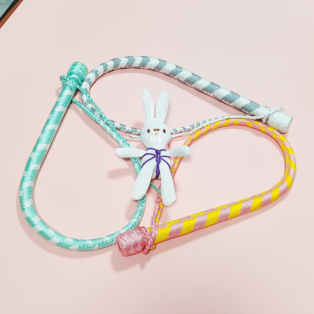 【柯松】浅色系工艺1.2m伞绳鞭，蛇鞭健身鞭，可定制～