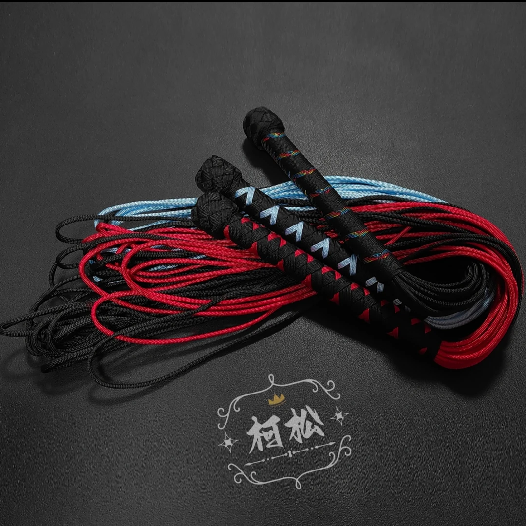 【柯松】浅色系工艺伞绳鞭流苏鞭健身鞭，可定制～