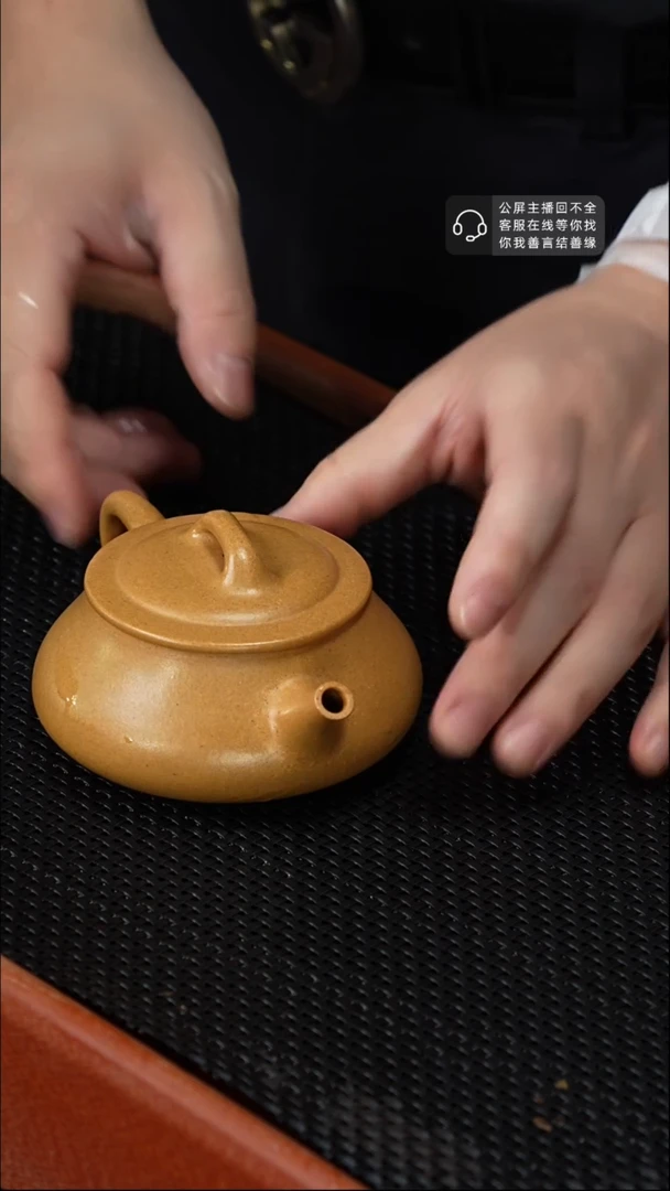 【闪购商品】紫砂茶壶1031-12 z2简瓢黄金段180半