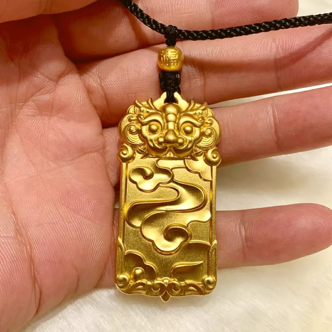 合金吊坠 瑞兽麒麟祥云吊坠传承系列复古实心