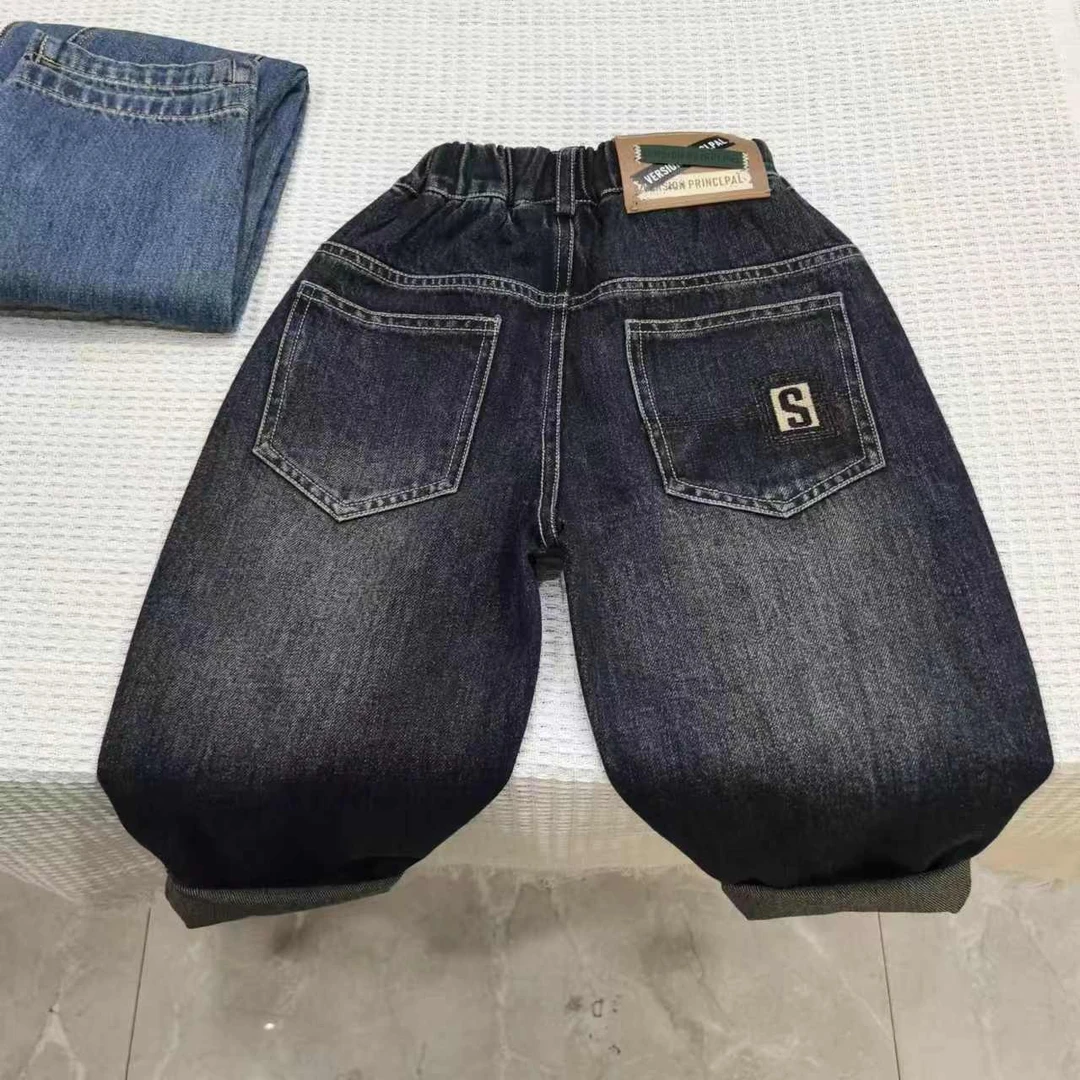 秋季新款男童儿童时尚休闲韩版潮流牛仔裤LZX8825