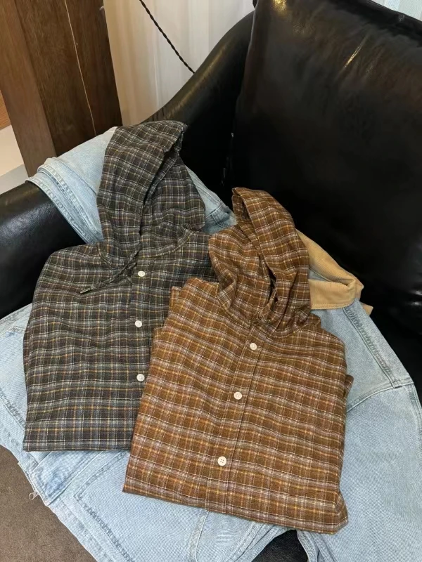 La fleur éternelle｜格子帽衫 经典秋季格子帽衫