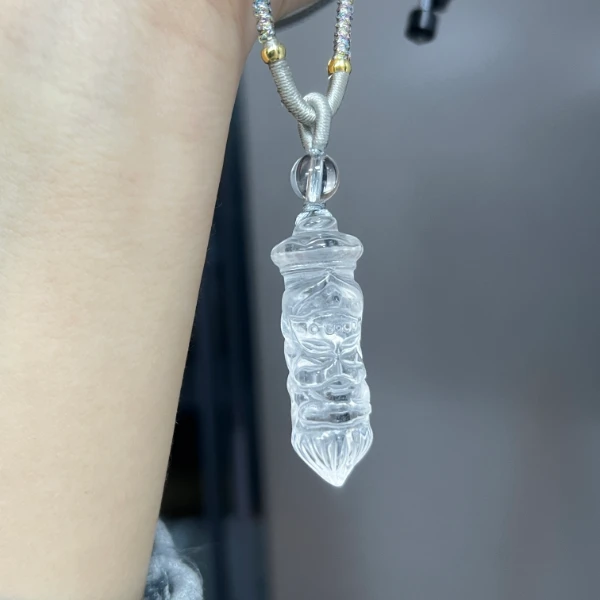 白水晶笔仙吊坠5541【多样性发其一】默认微瑕