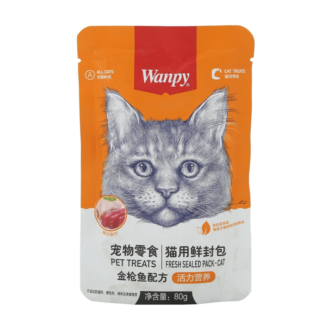 wanpy/顽皮猫用活力营养鲜封包金枪鱼80g