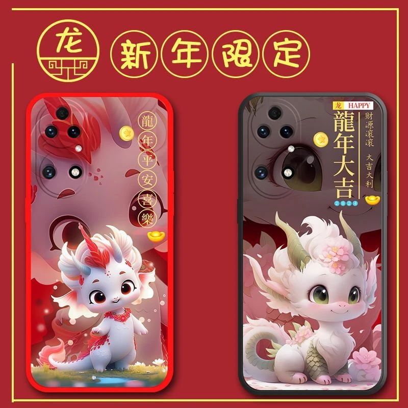 华为p50pro手机壳JAD-AL50磨砂可爱猫硅胶防摔龙年卡通软壳网红潮