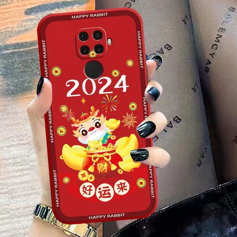 华为nova5Z nova5iPro手机壳龙年液态硅胶防摔全包边保护套男女款