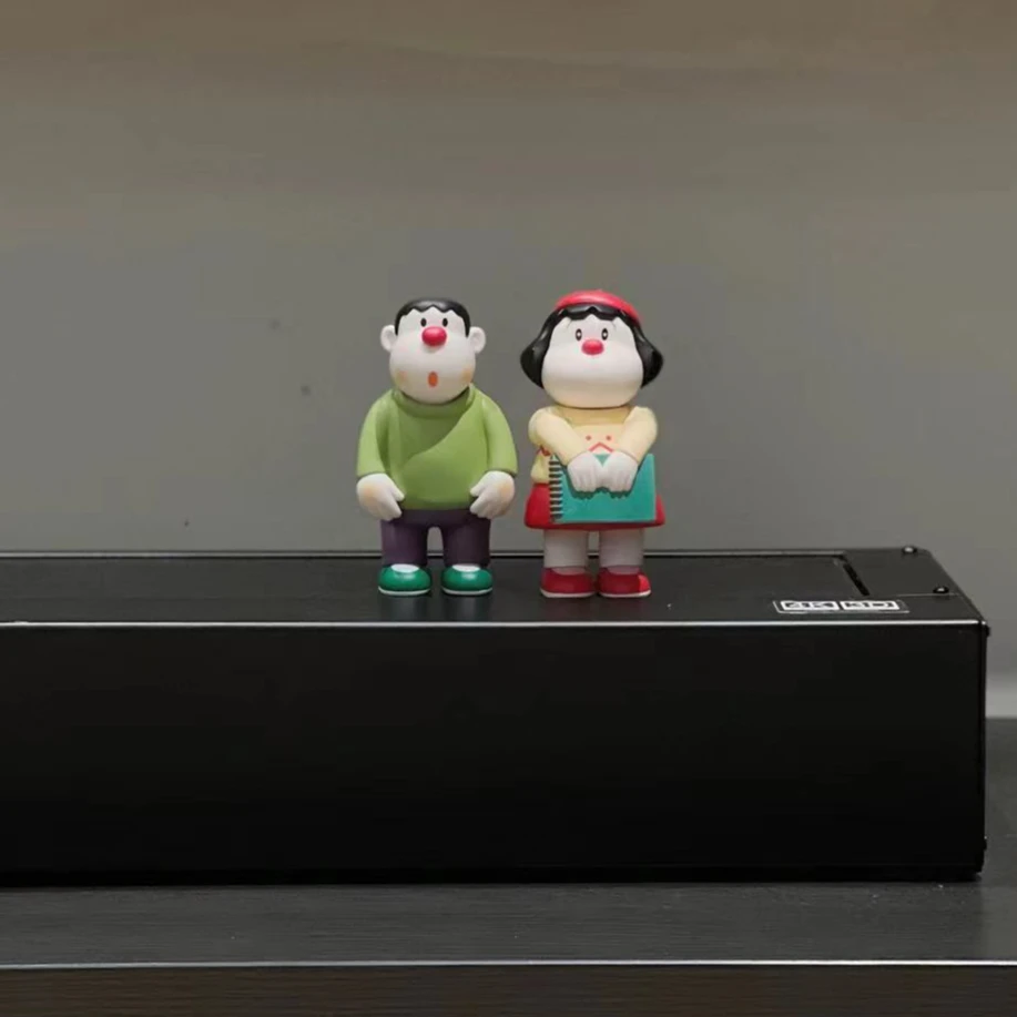 [Q版胖虎胖妹组合12cm 可爱礼物家居装饰桌面手办玩具摆件