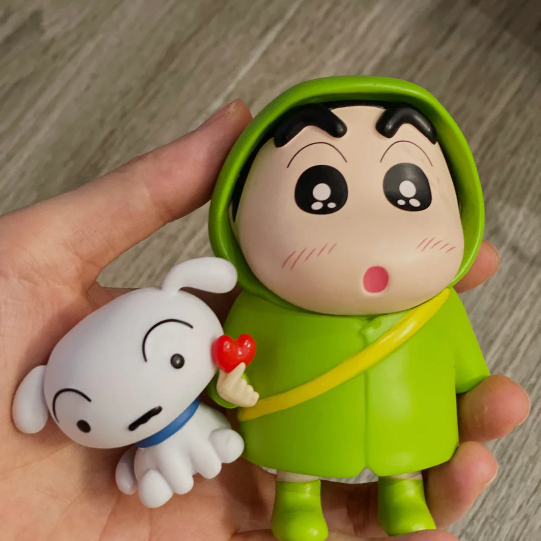 【拍一发二】Q版摆件绿heart rain coat小新车载摆件学生