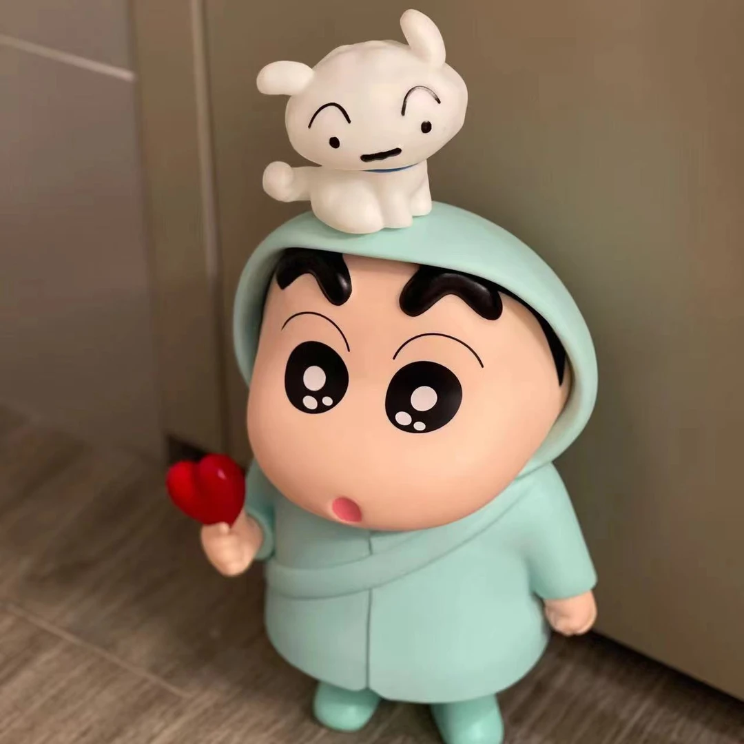 [25cm比心中号蓝色小新 可爱类型礼物家居手办玩具桌面摆件