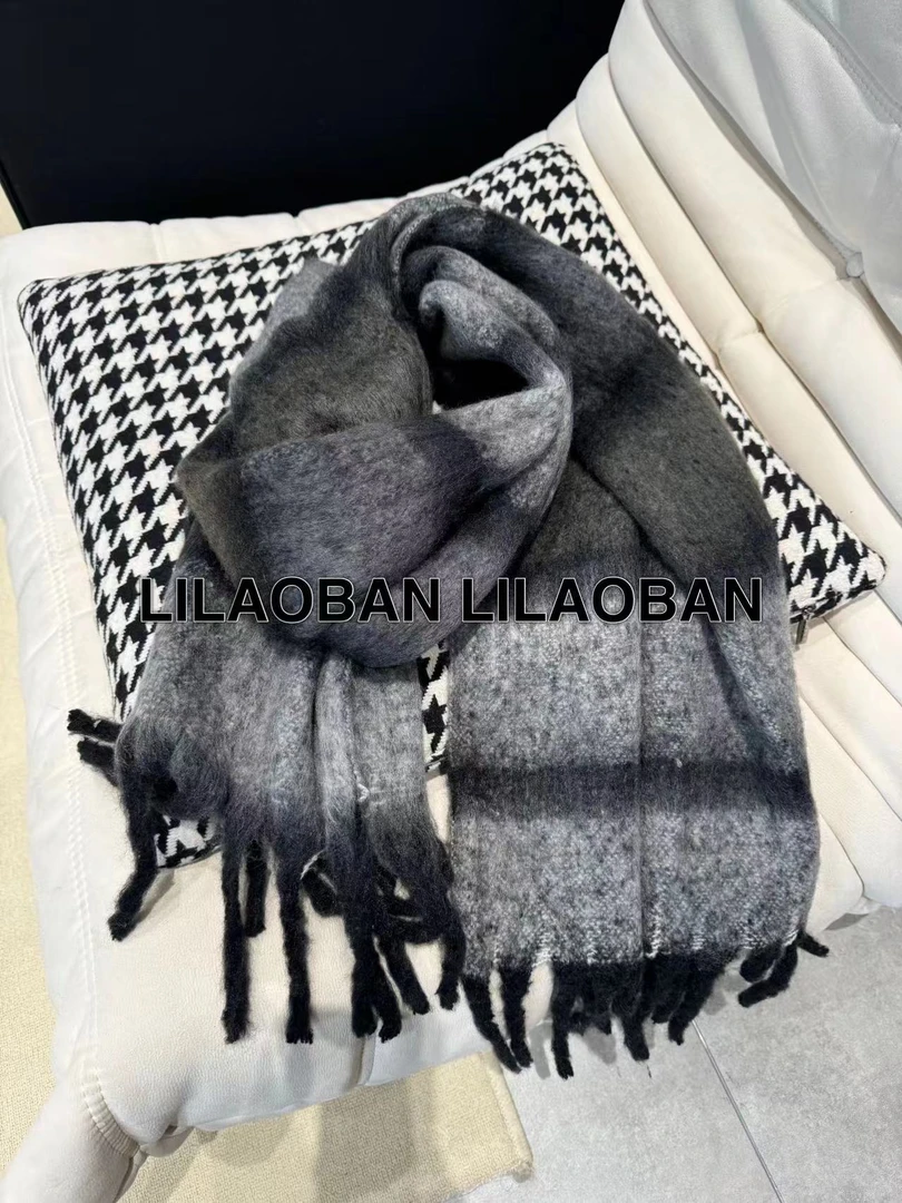 (李老板)2024自留百搭拼色围巾