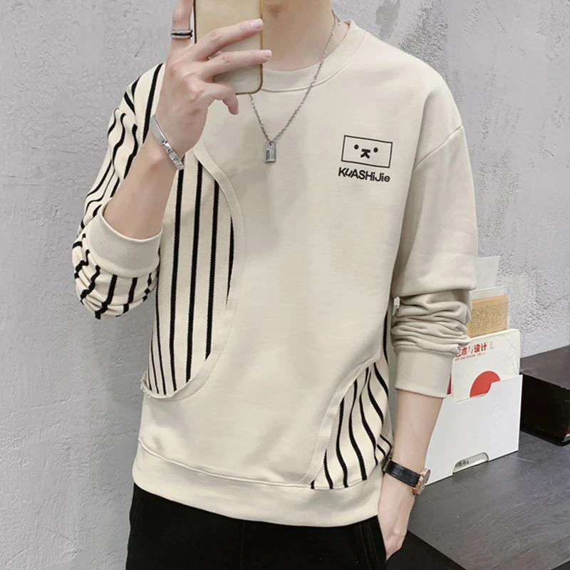 卫衣男士新款春秋冬季潮流打底衫秋衣体恤上衣服宽松长袖T恤男装