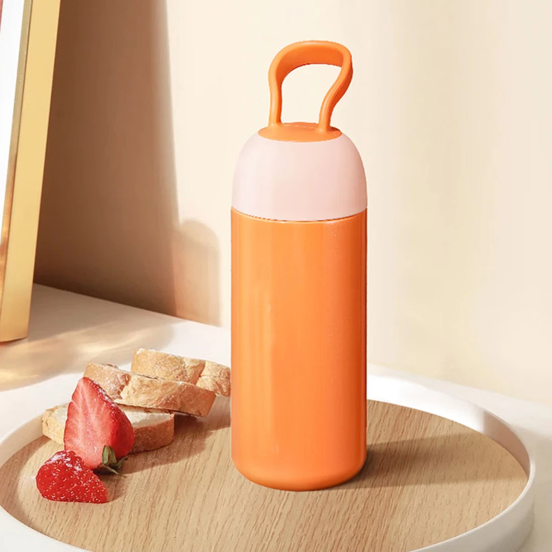 暖茶提手350ml男女生高颜值茶水分离不锈钢保温杯