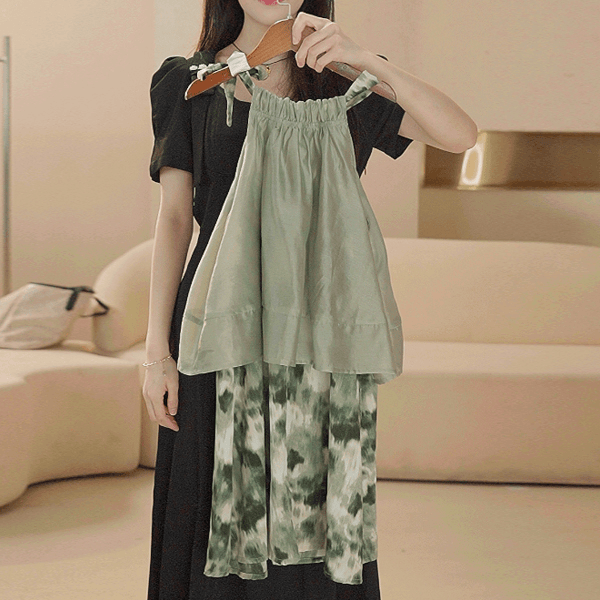 2024新款法式拼接时尚气质连衣裙