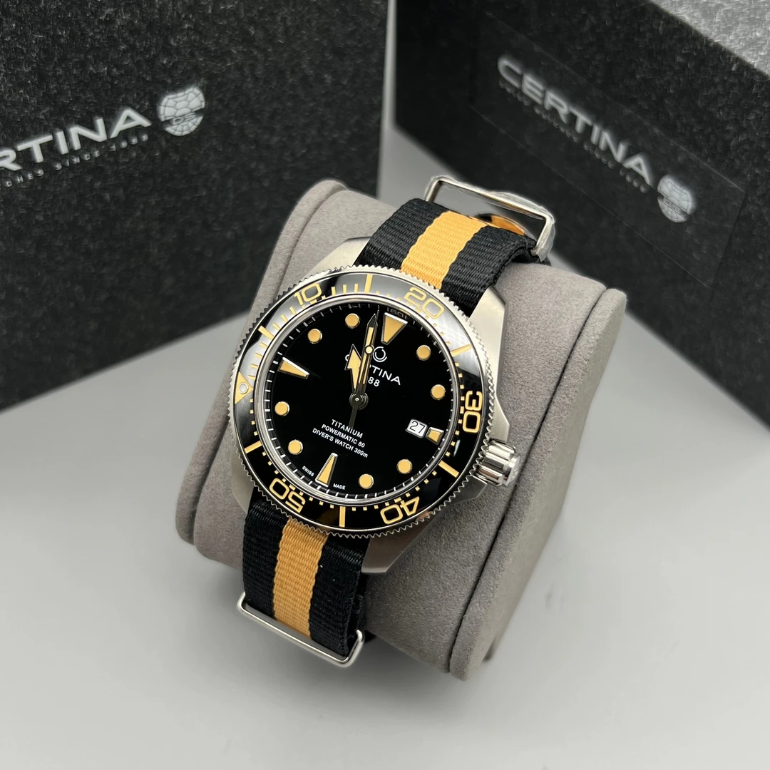 99新 Certina/雪铁纳 C032.607.48.051.00/潜水表/运动