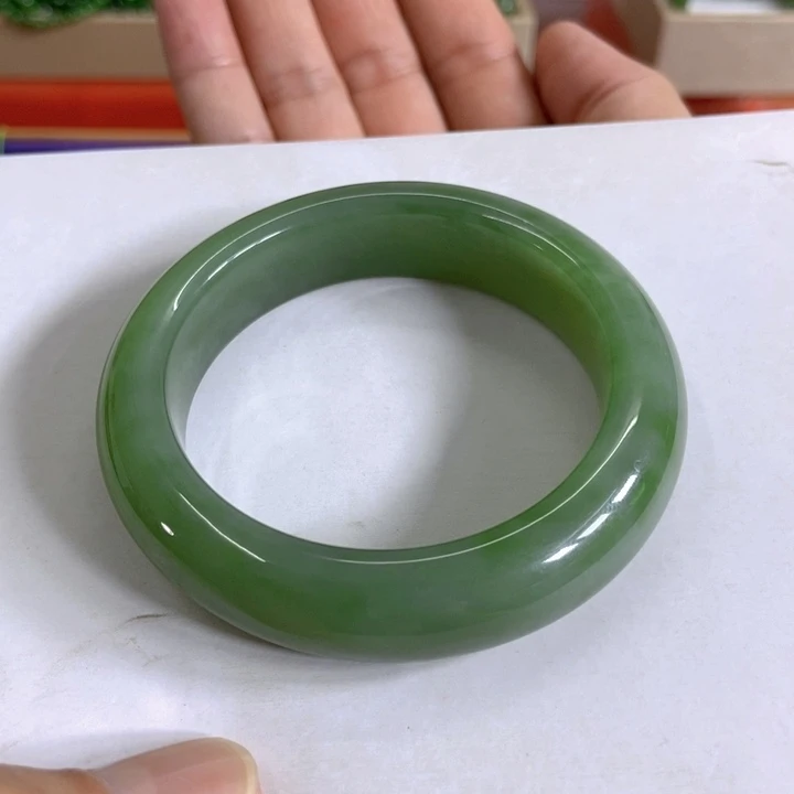 【闪购商品】和田玉（碧玉）手镯未镶嵌11