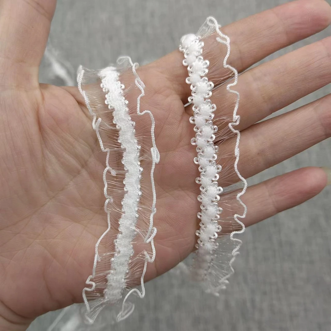 （买一送一）实拍图 弹力边单双排花边手工辅料diy装饰用品