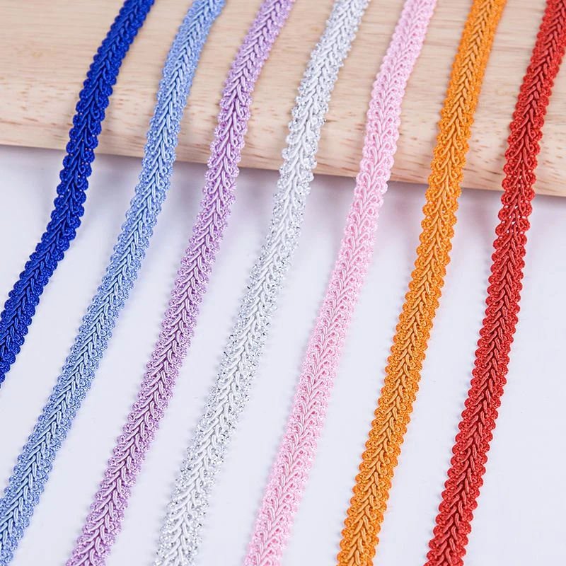 （买二送一）5米价彩色花边辅料人字边diy手工制作材料烫金花边