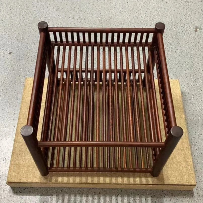 1272 蛇纹木双层茶棚架