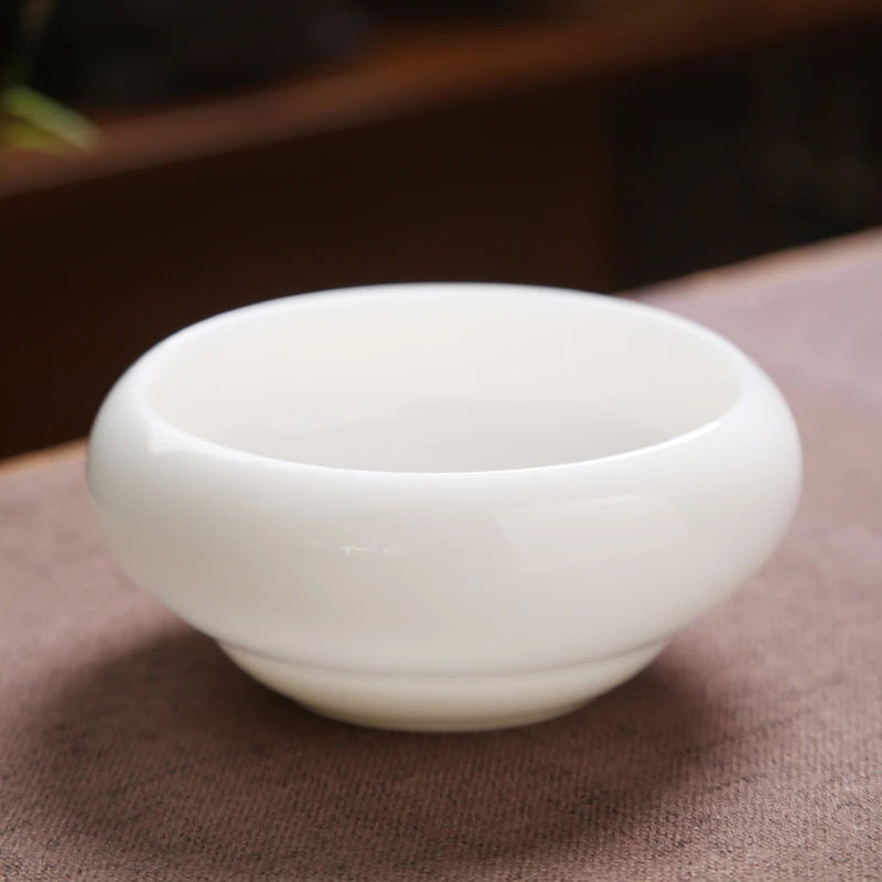 德化久具冰种玉瓷茶点盒点心盒烟灰缸绿植盆手工陶瓷茶道白瓷