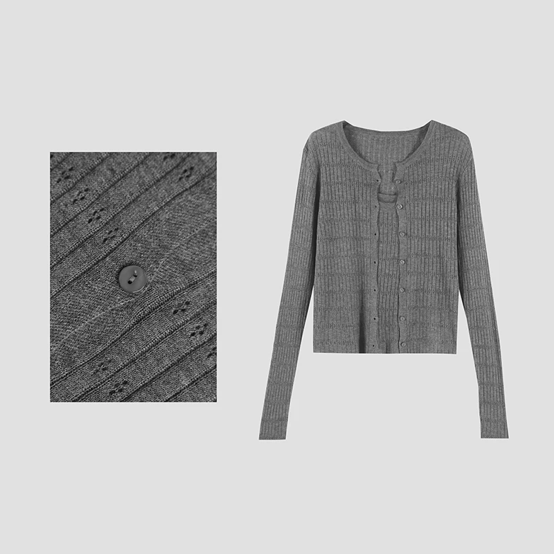 「心动预告」2024新款早秋韩系开衫吊带两件套HBZE917069  nnassa