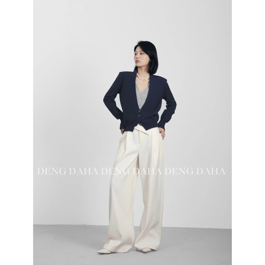 清「随性洒脱」2024秋季假两件休闲百搭针织上衣 HBZC621100 nnassa