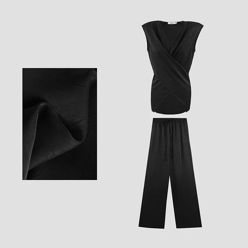 「千金佳人」2024新款设计交叉精致修身二件套HBZC641068 nnassa