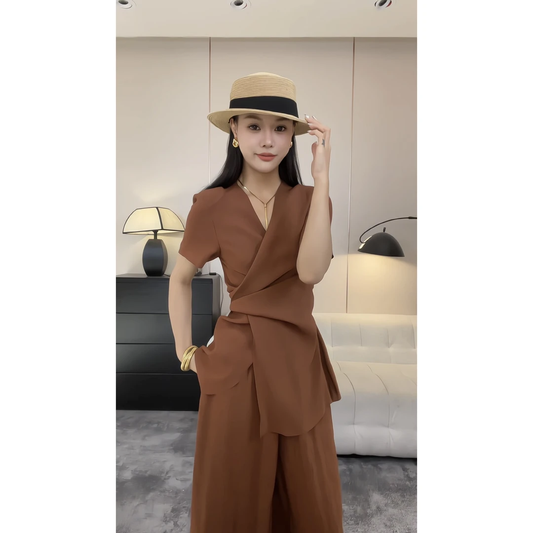 「夏日度假」 2024夏季法式轻奢气质神时尚套装 HBZC641042 nnassa