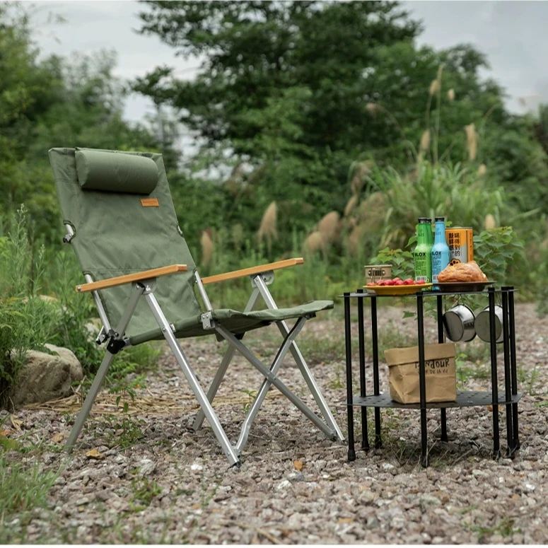 山之客可折叠椅户外休闲露营铝合金便携躺椅便携躺椅折叠午休