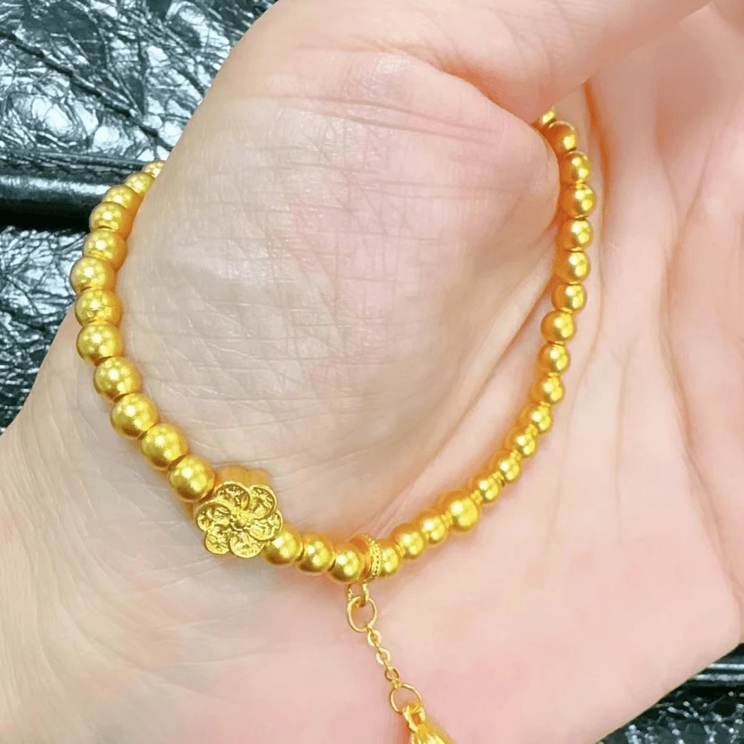 铜合金手链 【设计师款两世欢传承手链】不掉色时尚精美光珠