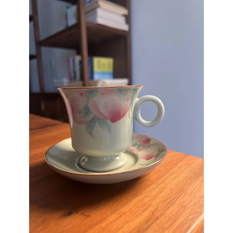 铭道-秘黄咖啡杯-寿桃
