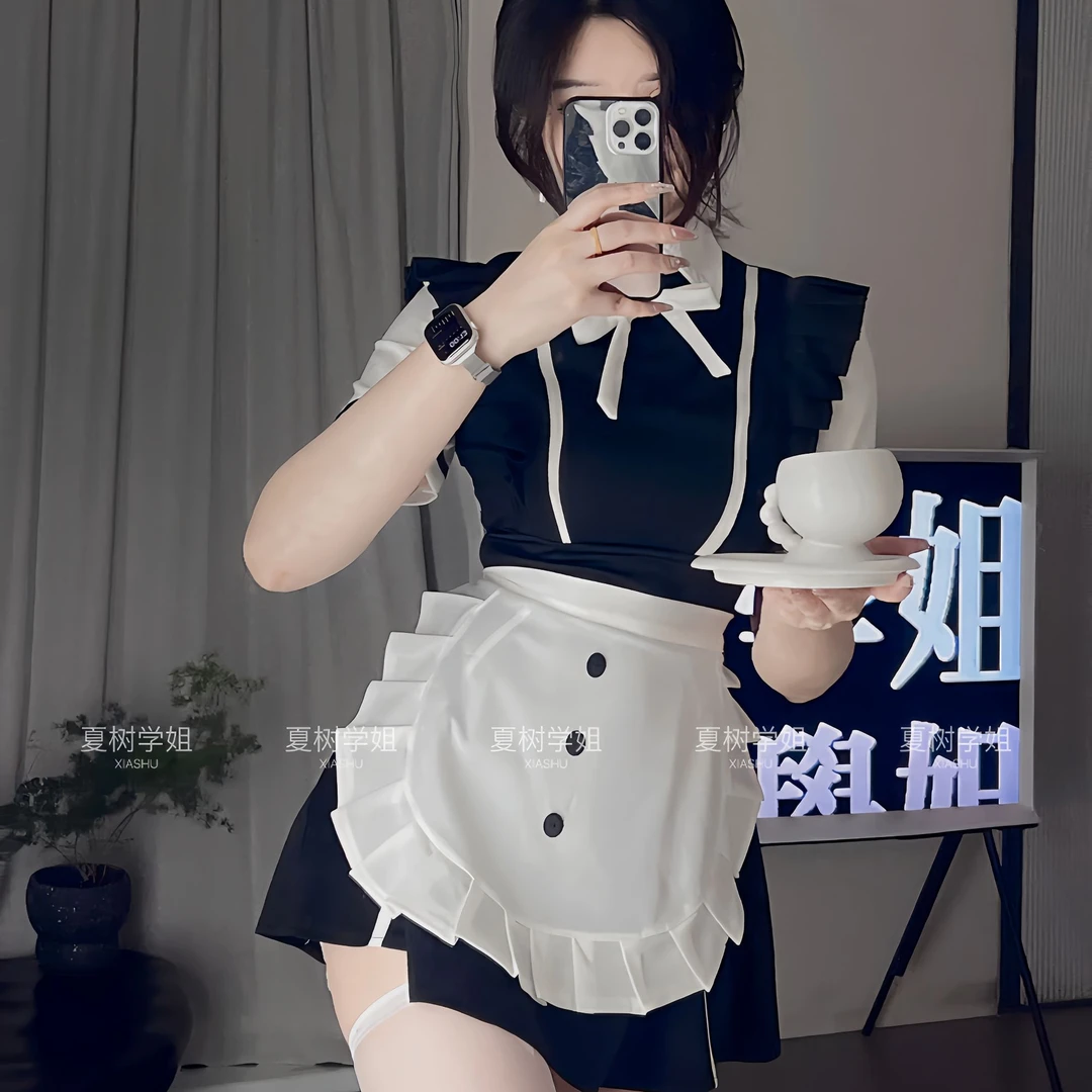 「夏树学姐」Spylady-Waiter连衣裙显瘦性感甜美洋气纯欲慵懒风女装