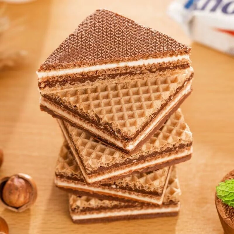 knoppers德国进口牛奶营养巧克力优力享五层夹心网红威化饼干250g