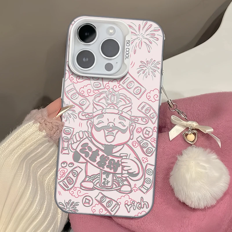 公主发财适用iphone15promax苹果14创意手机壳华为vivo小米oppo软