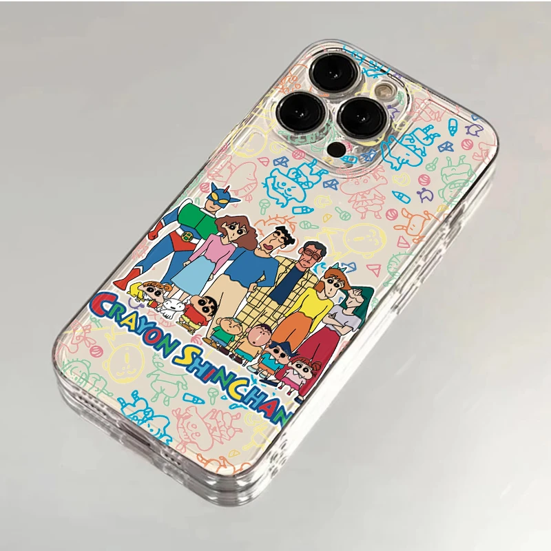 涂鸦小新家族苹果15promax手机壳iPhone14/12/13华为vivo小米oppo