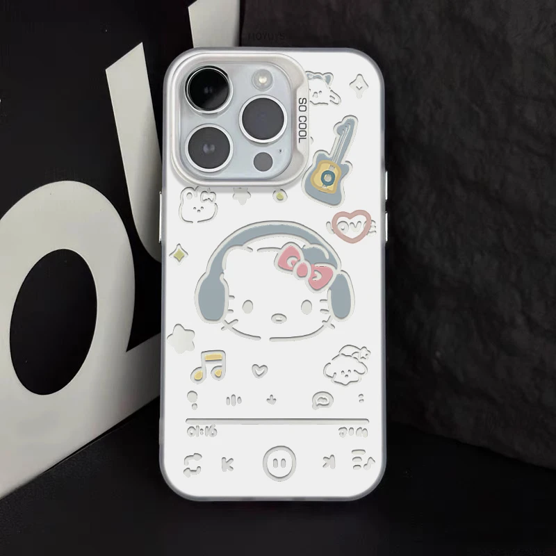 耳机凯蒂猫适用iphone15promax卡通12/11手机壳vivo华为oppo小米