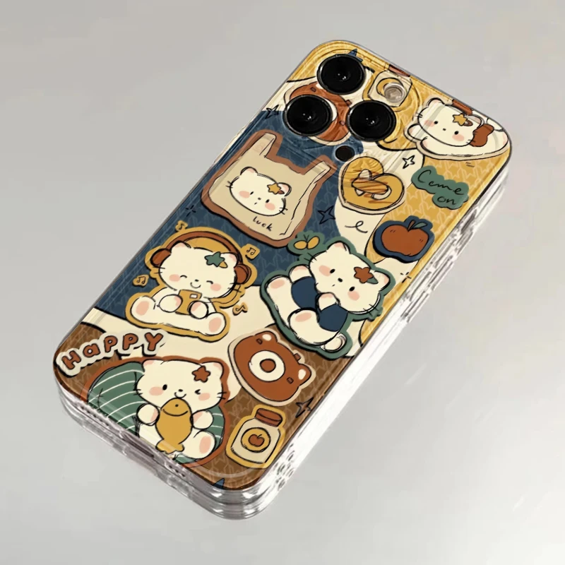 欧克里里抱鱼干猫咪适用iphone15/14/13手机壳华为vivo小米oppo套