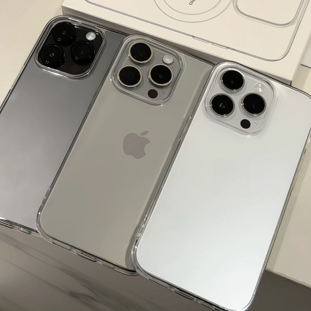 简约不发黄透明大孔苹果14/15手机壳iPhone13promax高级11/12男xs