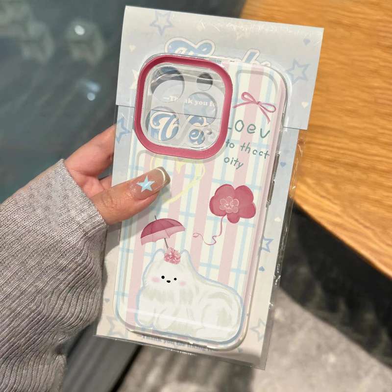 欧克里里条纹优雅猫咪太空壳iphone15苹果手机壳华为vivo小米oppo