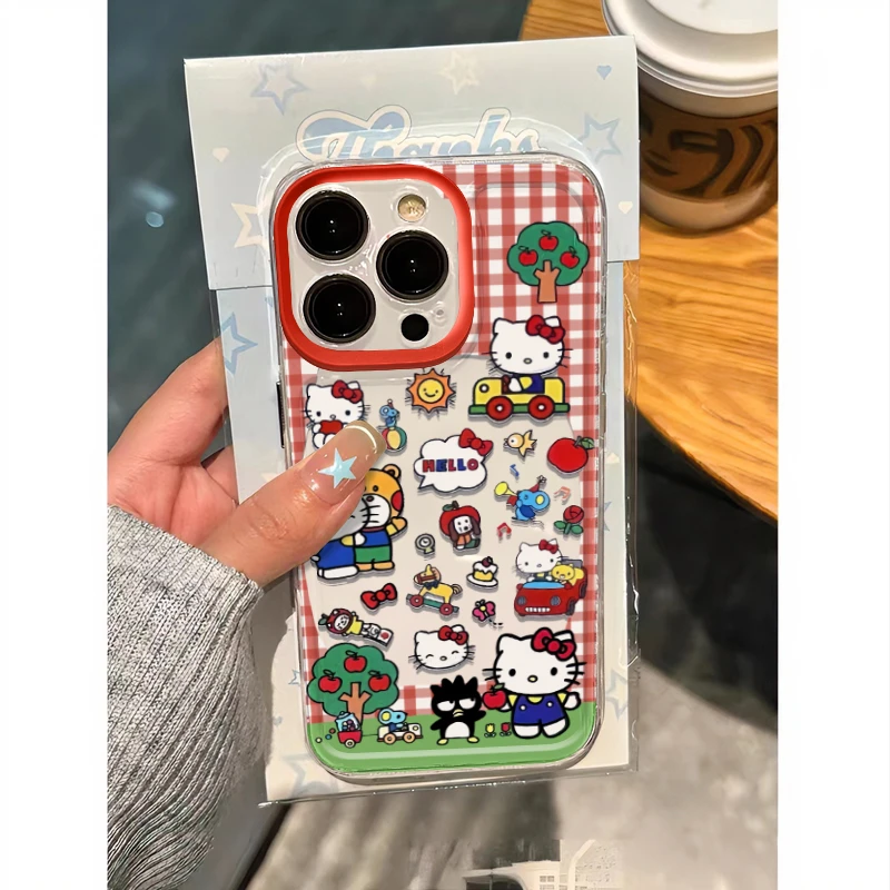 欧克里里格纹苹果凯蒂太空壳iphone15苹果手机壳华为vivo小米oppo